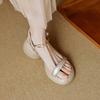 Summer Womens Minimalist Thicksoled Block Heel Sandals With Toeexposure For Casual Wear