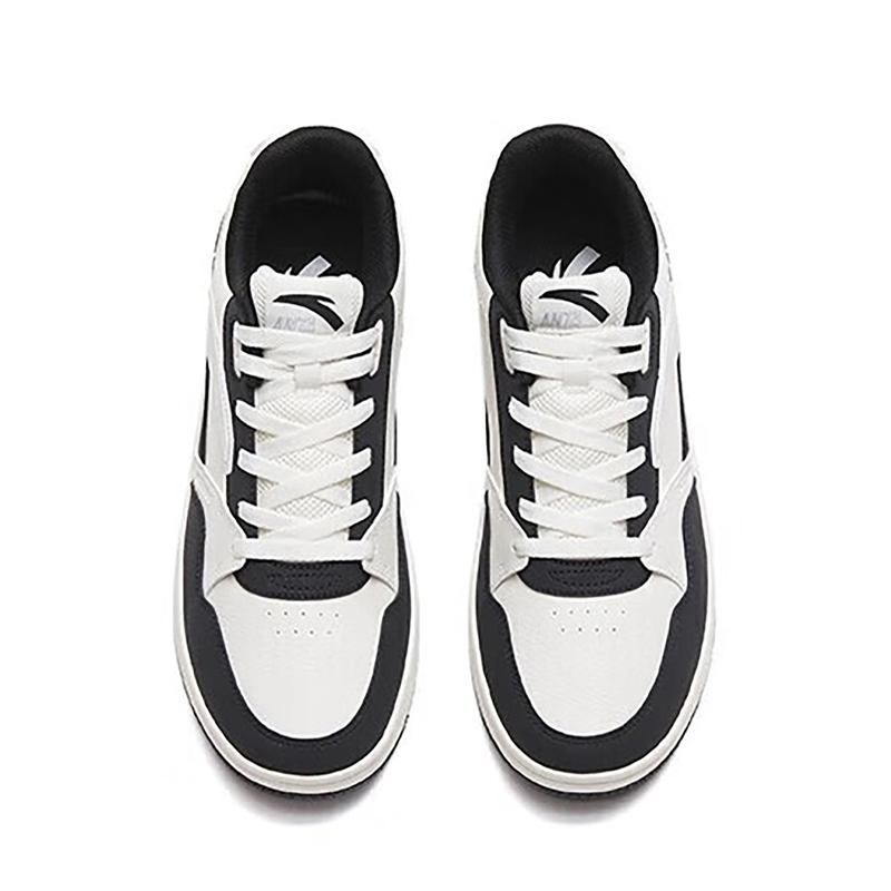 Anta 982GZ Low top Skateboard Shoes Men's White Black Sneakers 112318063-1