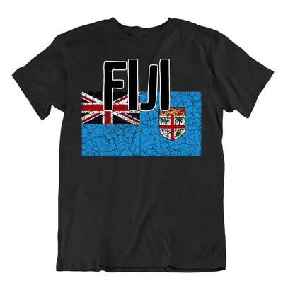 Flag T-Shirt Fiji Fashion Country Souvenir Gift Tee Pride Logo
