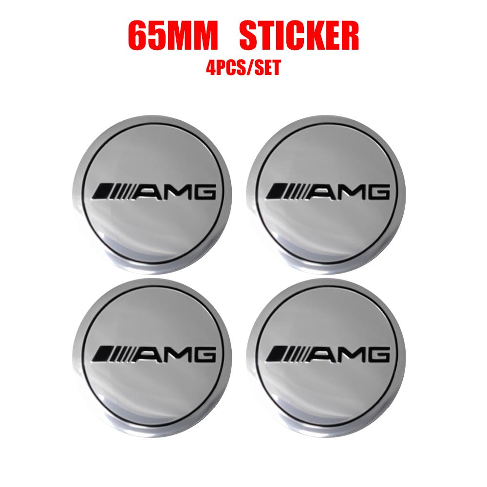 4Pcs/set 56/60/65MM Car Wheel Rims Hub Center Decoration Stickers for Mercedes Benz AMG A B C E R G S Class GLA Car Accessories