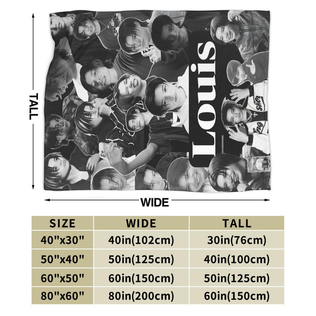 LngsOhyul Woojin Louis Blanket Warm Soft Aesthetic Plush Throw Blanket For Couch Chair Travel Flannel Bedspread Bed Cover