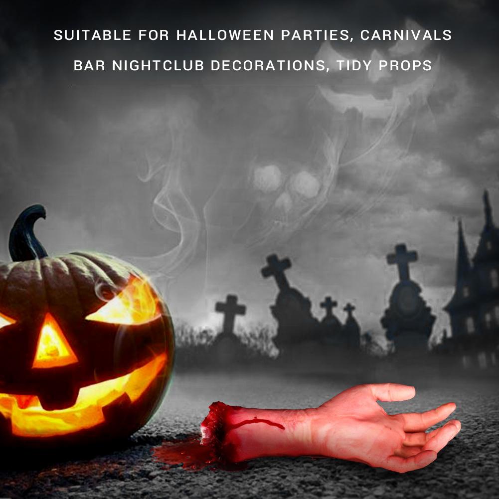 1 Pair of Horror Cuts Bloody Fake Arms Halloween Party Cosplay Decoration Props