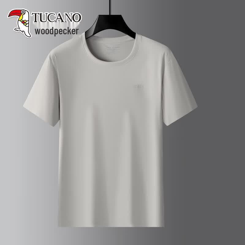 TUCANO Men's Plus Size Round Neck Short Sleeve T-Shirt