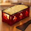 Wooden Handle Cheese Melter Pan Stainless Steel Cheese Fondue Set Mini Cheese Grill  Picnic