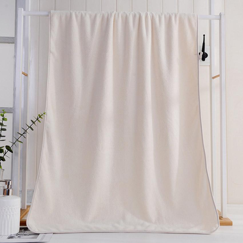 Bath Towel Solid Color Microfiber Shower Towel For Bathroom Swimming Towel Adults Kids Toalla Facial Visage Serviette Toalha