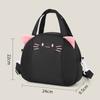 Cute Cat Shoulder Bag for Women, Large Capacity Cartoon Tote Handbag, Multi-functional Coin Purse and Portable Storage Pouch KTB