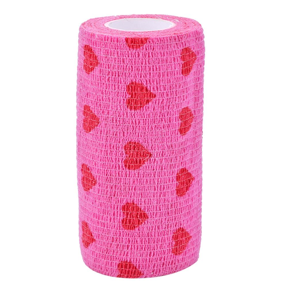 Rose Red Heart Dog Cat Medical Bandage Non-woven Nonwovens Bandage Practical Beautiful Eco-friendly Elastoplast for Pets Animal