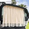 Blue Rain Lace Car Sunshade Curtains for Baby - Suction Cup Side and Rear Window Protection