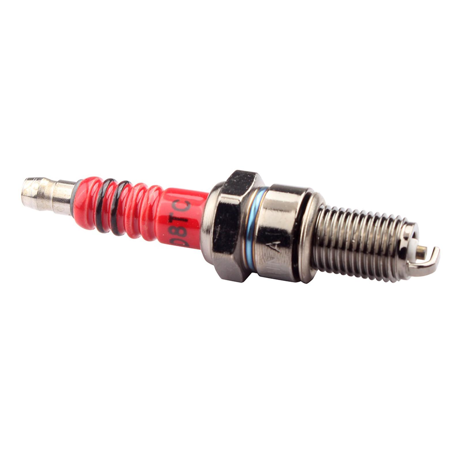 

Long Lasting Motorcycle Spark Plugs with Superior Heat Resistance Single Prong Spark Plugs Suitable for CG125 150 250CC 1