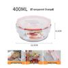 Chahua Microwave-Safe Round Glass Food Storage Container