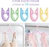 10 Pcs Travel Hangers - Portable Folding Clothes Hangers Travel Accessories Foldable Clothes Drying Rack for Travel