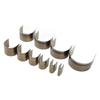 10 Pcs Leather Cutting Mold Hand Made DIY Semi Circular Leather Punching Die Tool 5‑50mm