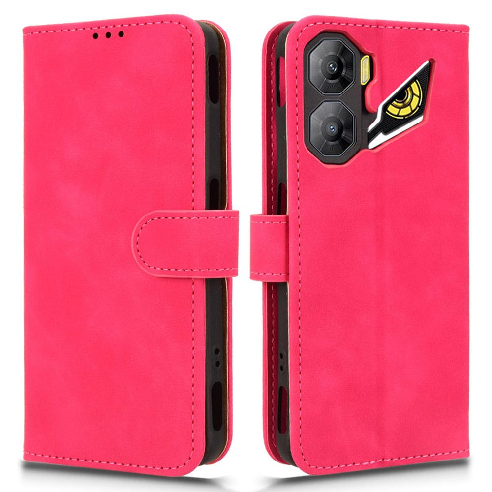 

Кожаный чехол для ZTE nubia Neo 3 5G, с эффектом кожи, противоударный, кошелек, откидная крышка для телефона Rose