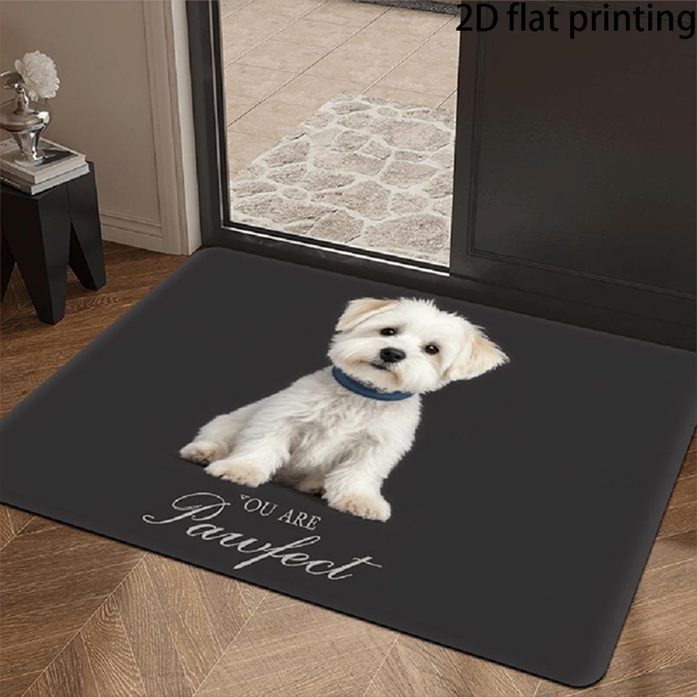2D Flat-1PC Cute Dog Doorway Welcome Mats , Welcome mats for home decoration.