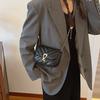 Small Fashionable Quilted Chain Shoulder Bag With Interior Zipper Pocket For Women