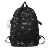 Schoolbag large graffiti reflective simple versatile casual large capacity Hansen high value back