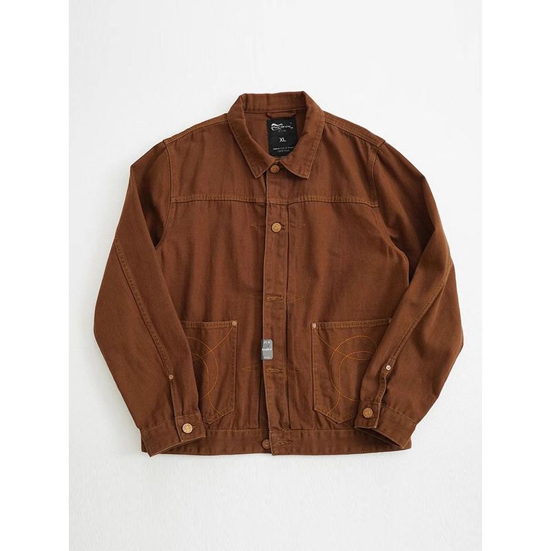 Ameijaji American Retro Pure Cotton Heavyweight Tough Guy Workwear Jacket Men's Autumn and Winter Foreign Trade Men's Short Jacket