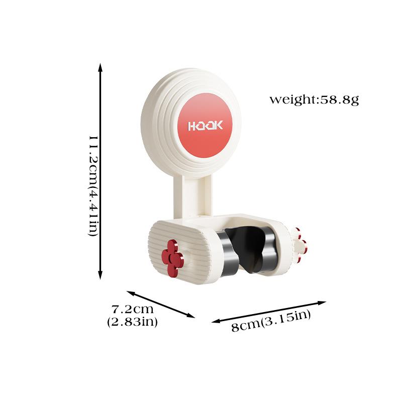 Houseeker Suction Cup Shower Bracket Punch-free Shower Head Holder Rack 360°Adjustable Shower Support Stand