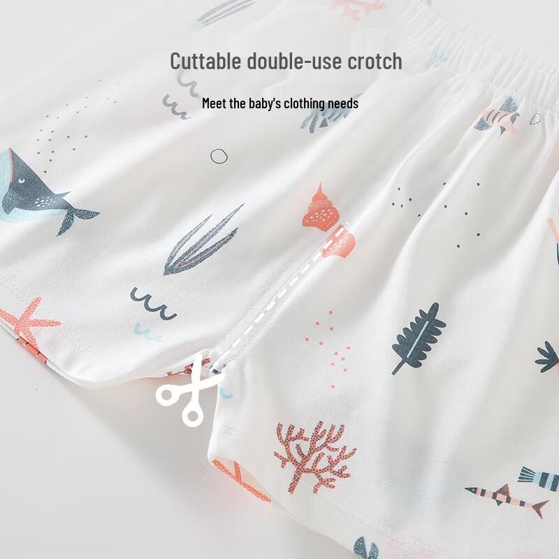 Qiaojiao Duck Kids' Summer Cotton Pajama Set