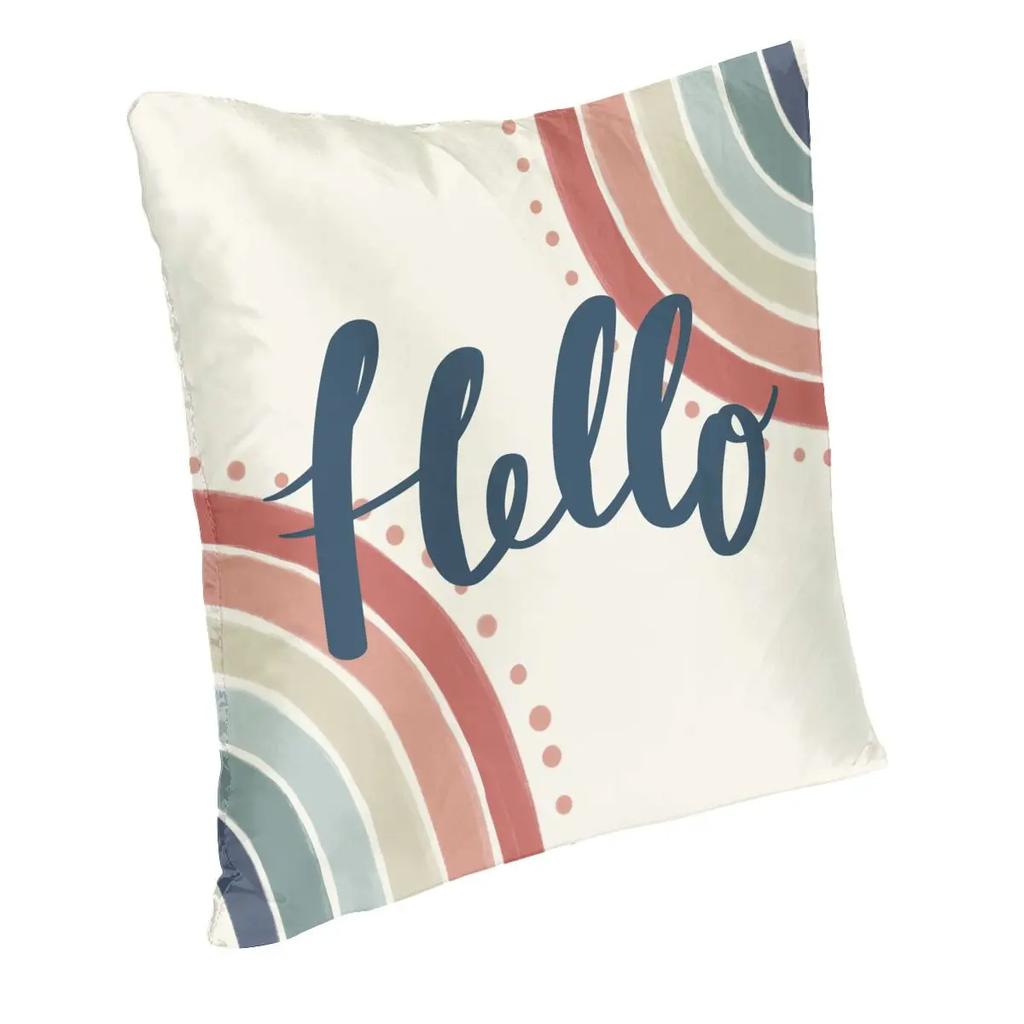 Rainbow Boho Art Minimalism Pillowcase Double-sided Printing Cushion Cover Decorative Pillow Case Cover Home Zipper X