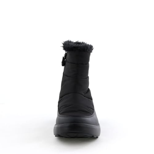 Warm, cold-resistant, water-repellent, snow-resistant, and easy to walk in, HIMIKO Himiko Fur Snow Boots 657401 Black, Size M