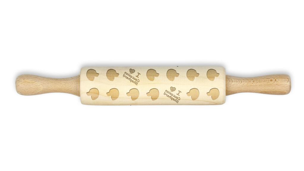 Caucasian Shepherd Dog – Small rolling pin with a dog pattern, a rolling pin for children's dough | Art-Dog