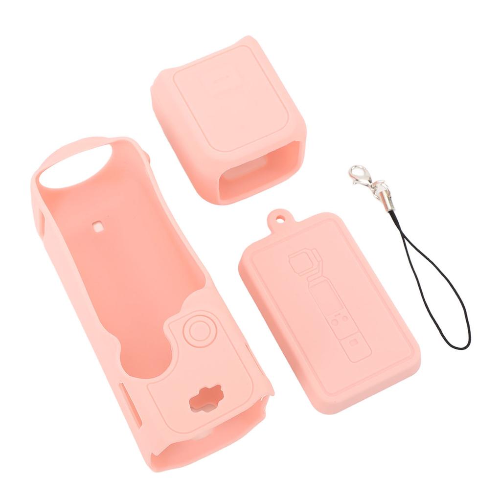 Silikonhülle für Osmo Pocket 3 Staubdicht Kratzfest Waschbar Actionkamera Schutzhülle Rosa