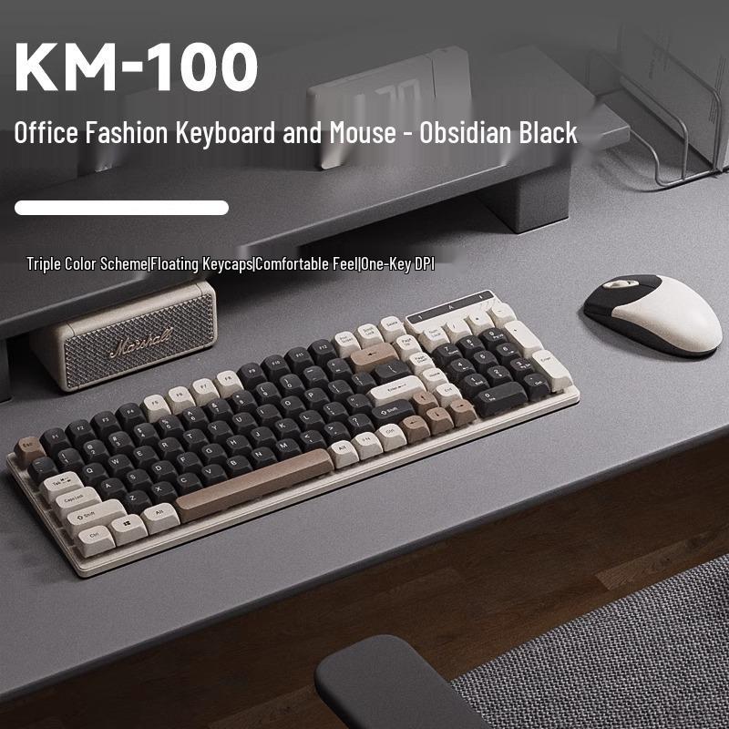 Mengzu Silent Wired Gaming Keyboard & Mouse Set - Mechanical Feel & Membrane for Office & E-sports