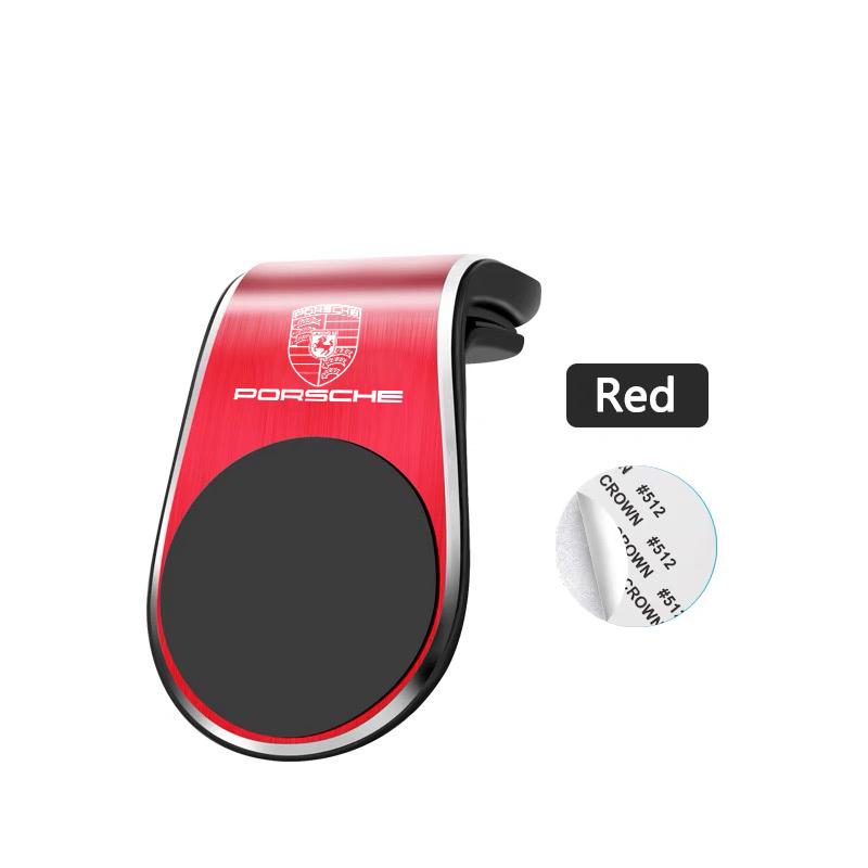 Magnetic Car Mobile Holder Air Outlet Clip Phone GPS Stands For Porsche Cayenne Panamera Macan Boxster Cayman 718 911 Sticker GD1