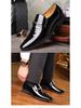 Men's Large Formal Slip-On Patent Leather Shoes - Black, Shiny, Business, Casual, Wedding