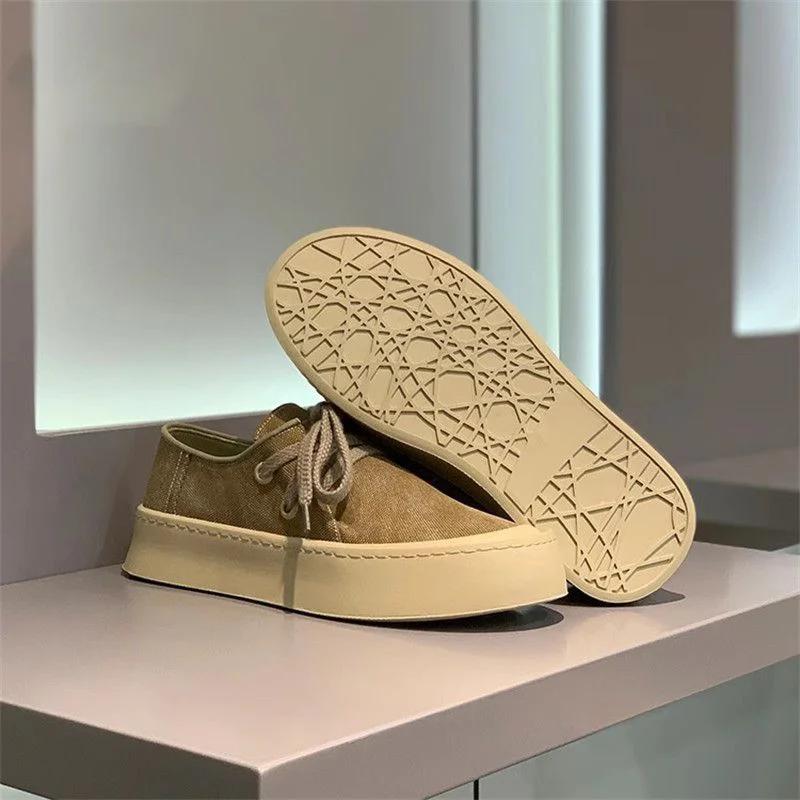 Fashion Flat Male Shoe Round Toe Lace Up Plain Elegant Deals Legitimate Men's Casual Shoes Cheap Liquidation Classic Original Sneakers