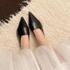 Pointed thin heel bag head slippers women's wear 2025 spring and summer new fashion sandals half slippers