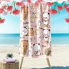Name Custom Bubu y Dudu Print Beach Towel, Large Soft Quick Dry Towel for Beach Camping Swimming