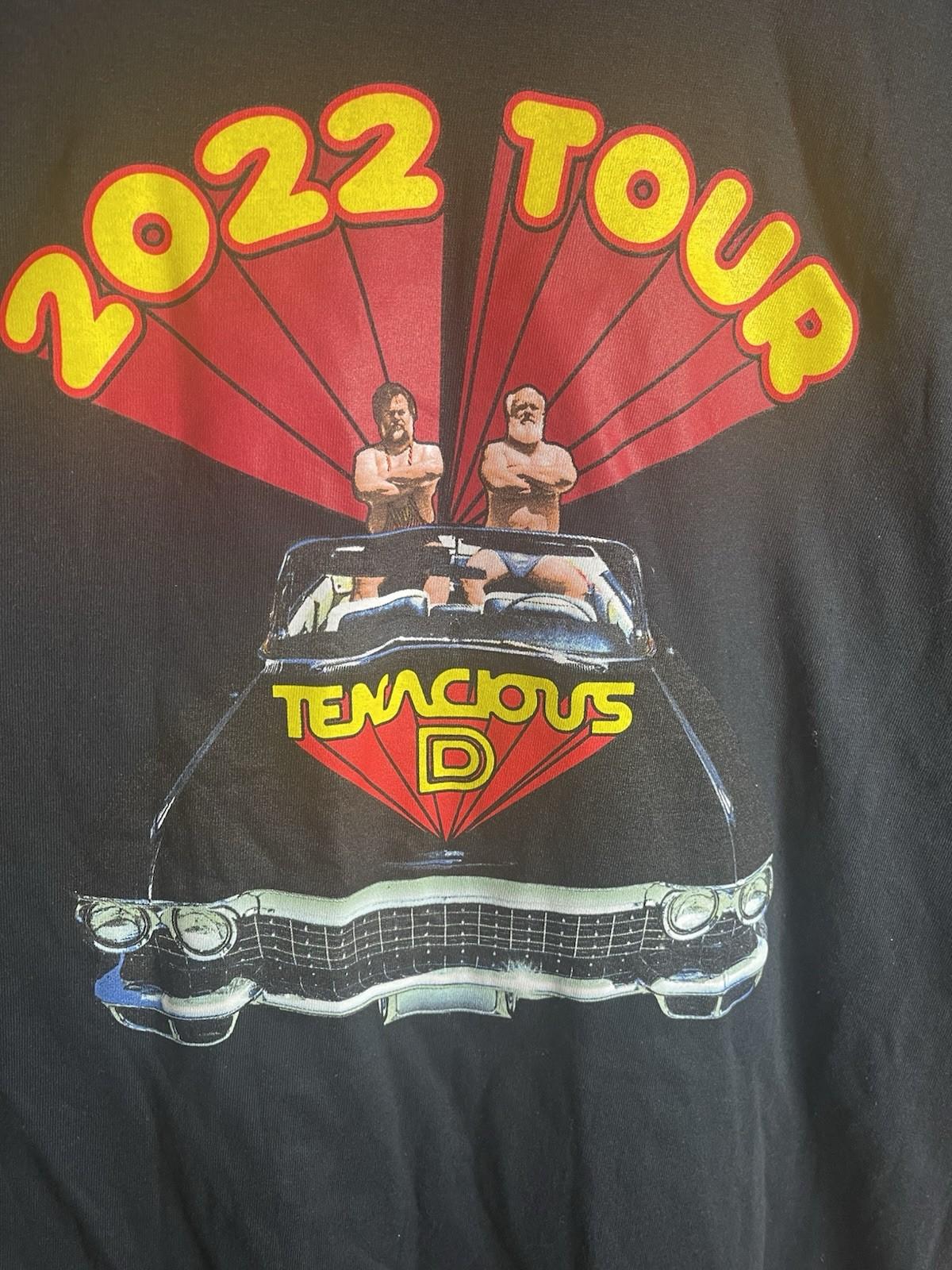 Tenacious D 2022 Concert Tour Tee Shirt Jack Black Kyle Gass Adult 2XL Unisex T-Shirt S