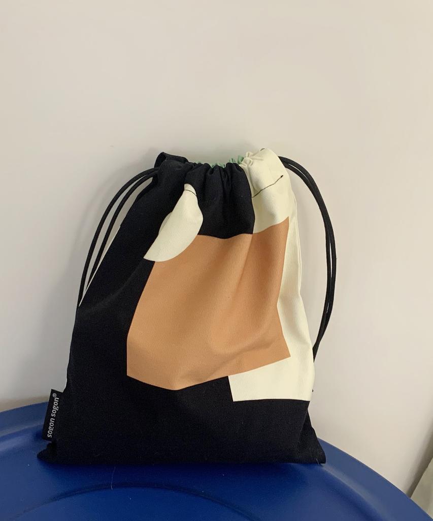 Sogonsogon Space Black String Pouch L