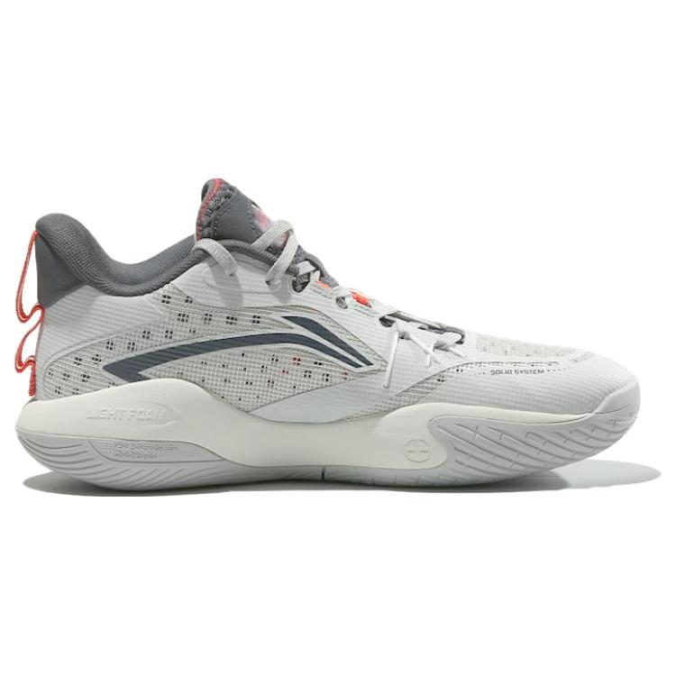 New LiNing Cushioning Wear Resistant Low Top Basketball Shoes Men's Gray ABPS047-3