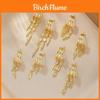 Modern Hoop Earrings With Goldplated Copper And Zircon For Womens Party Accessories