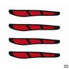 4Pcs Car Door Edges Rearview Mirror Guard Strip Protector Anti-collision waterproof Car Stickers Car Accessories Exterior