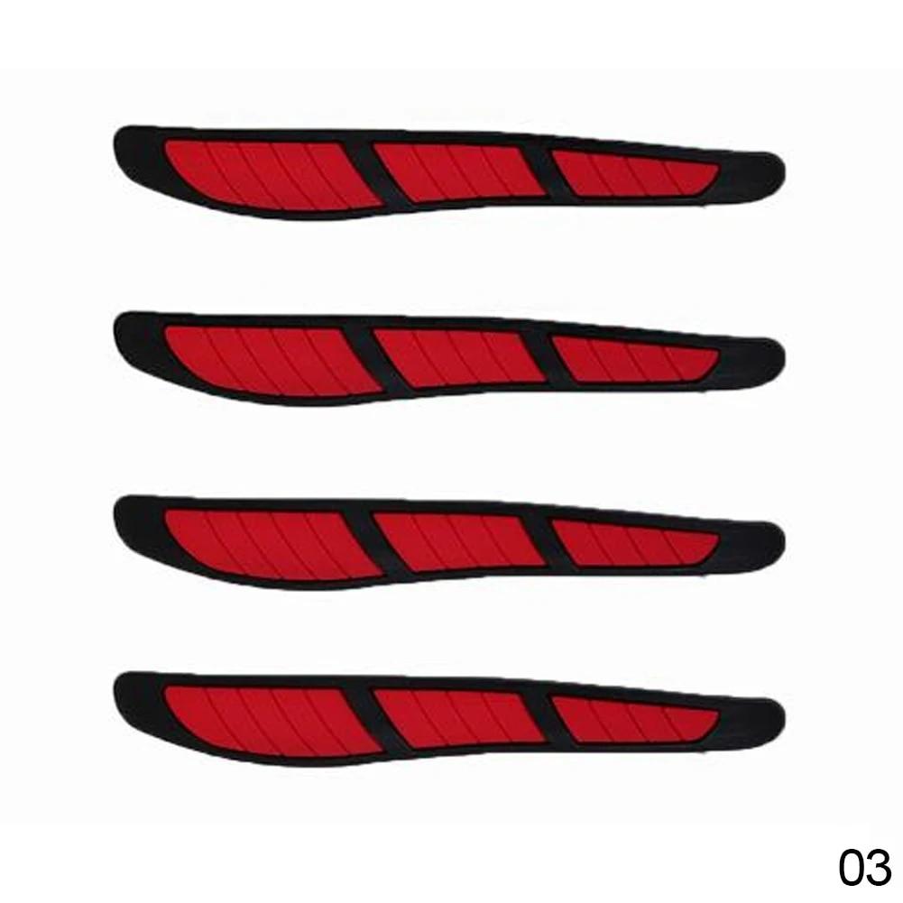 4Pcs Car Door Edges Rearview Mirror Guard Strip Protector Anti-collision waterproof Car Stickers Car Accessories Exterior