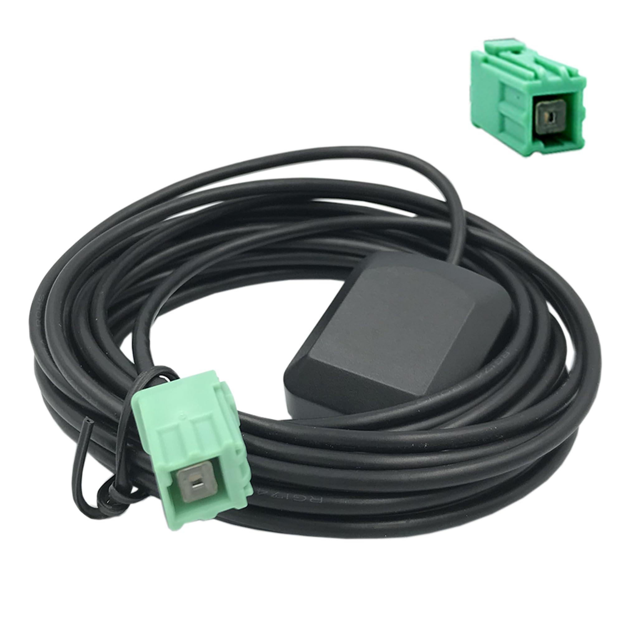 

[Gn659] GPS Antenna Coupler Shape Square Light Green Toyota Daihatsu Eclipse Kenwood AVN-D10 AVN-D10W Light green square coupler чёрный