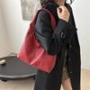 Chic Minimalist Pu Tote Bag For Autumn Fashion Large Capacity Stylish Shoulder Bag