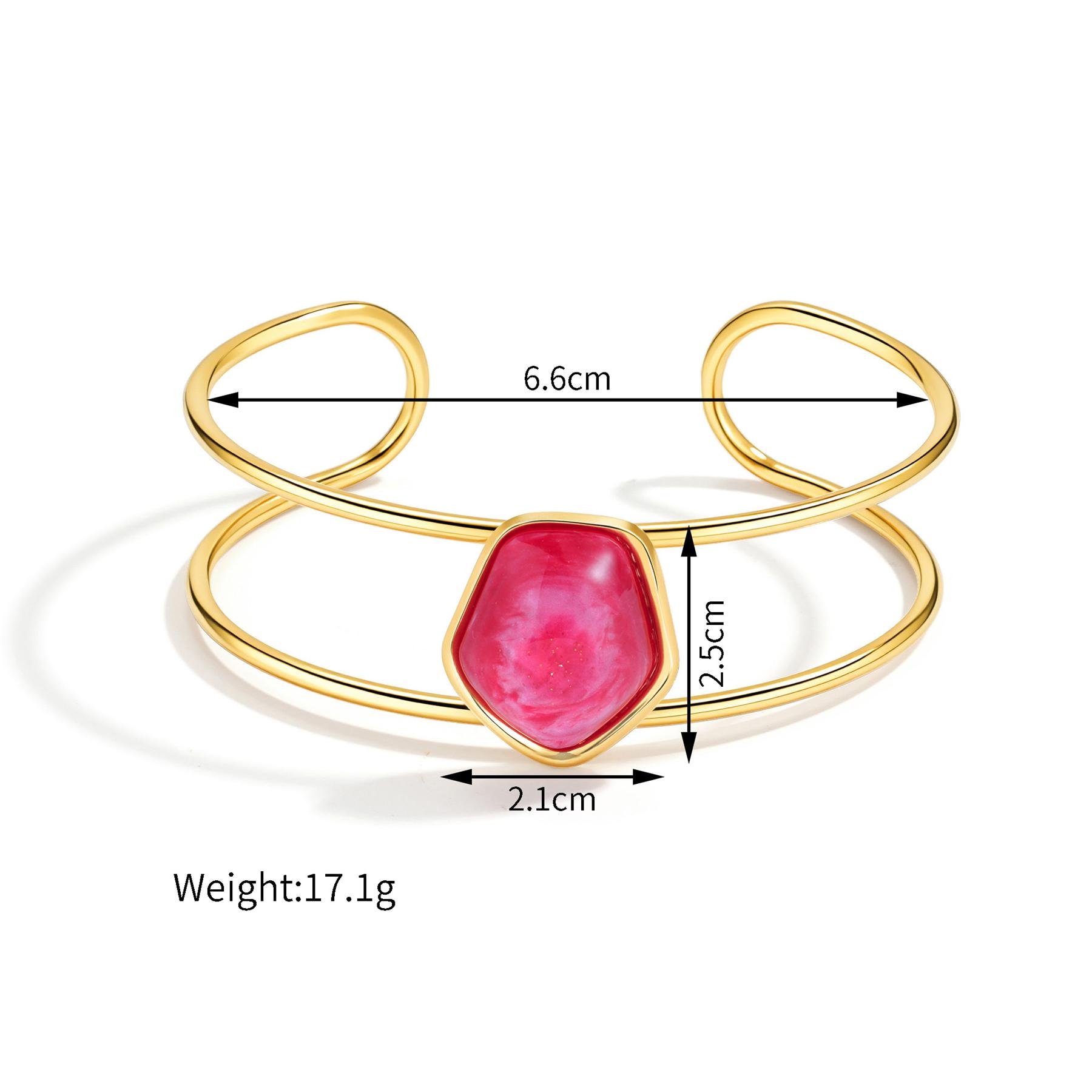 

Atoztide Fashion Multiple Styles Vintage Stone Bracelet for Women Stainless Steel Statement Hollow Line Cuff Bangle Jewelry Gift