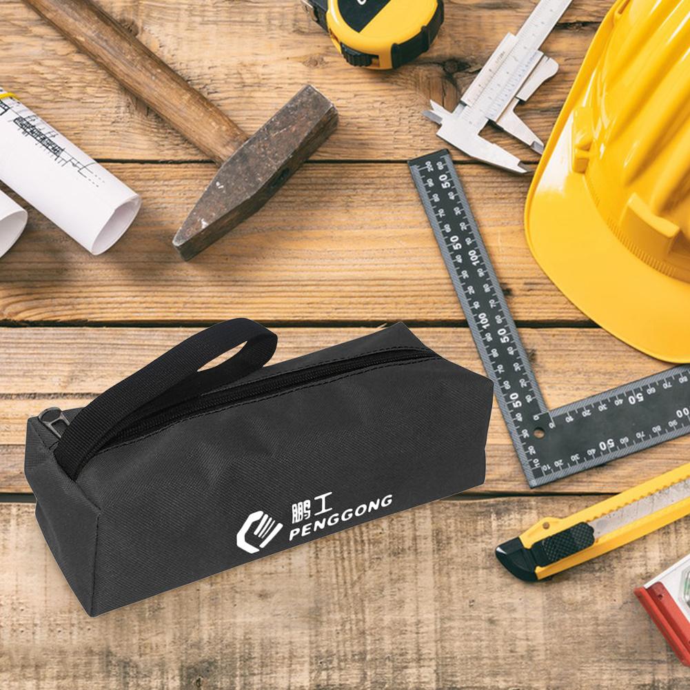 Oxford Tool Storage Bag Lightweight Portable Tools Pouch with Handle Zip Pocket Organizer Bag for Spanner Pliers