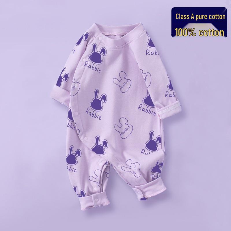 Exklusiver Langarm-Baby-Strampler – Reiner Baumwoll-Krabbelanzug für Frühling und Herbst