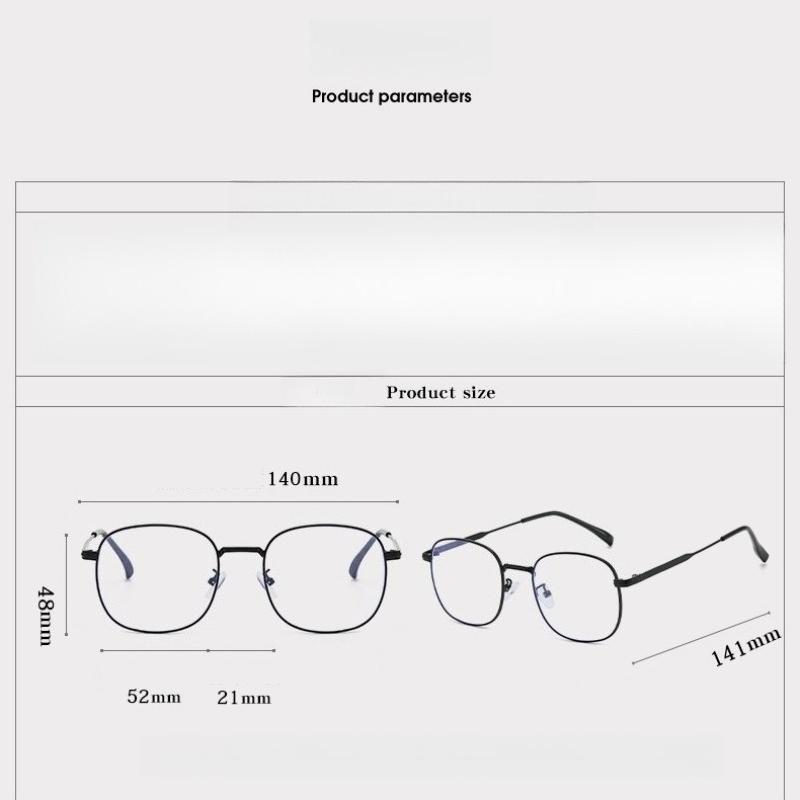 New Minimalist Square Frame Photochromic Myopia Glasses Unisex High-Definition Comfortable Eyewear Minus Diopter 0 To -4.0