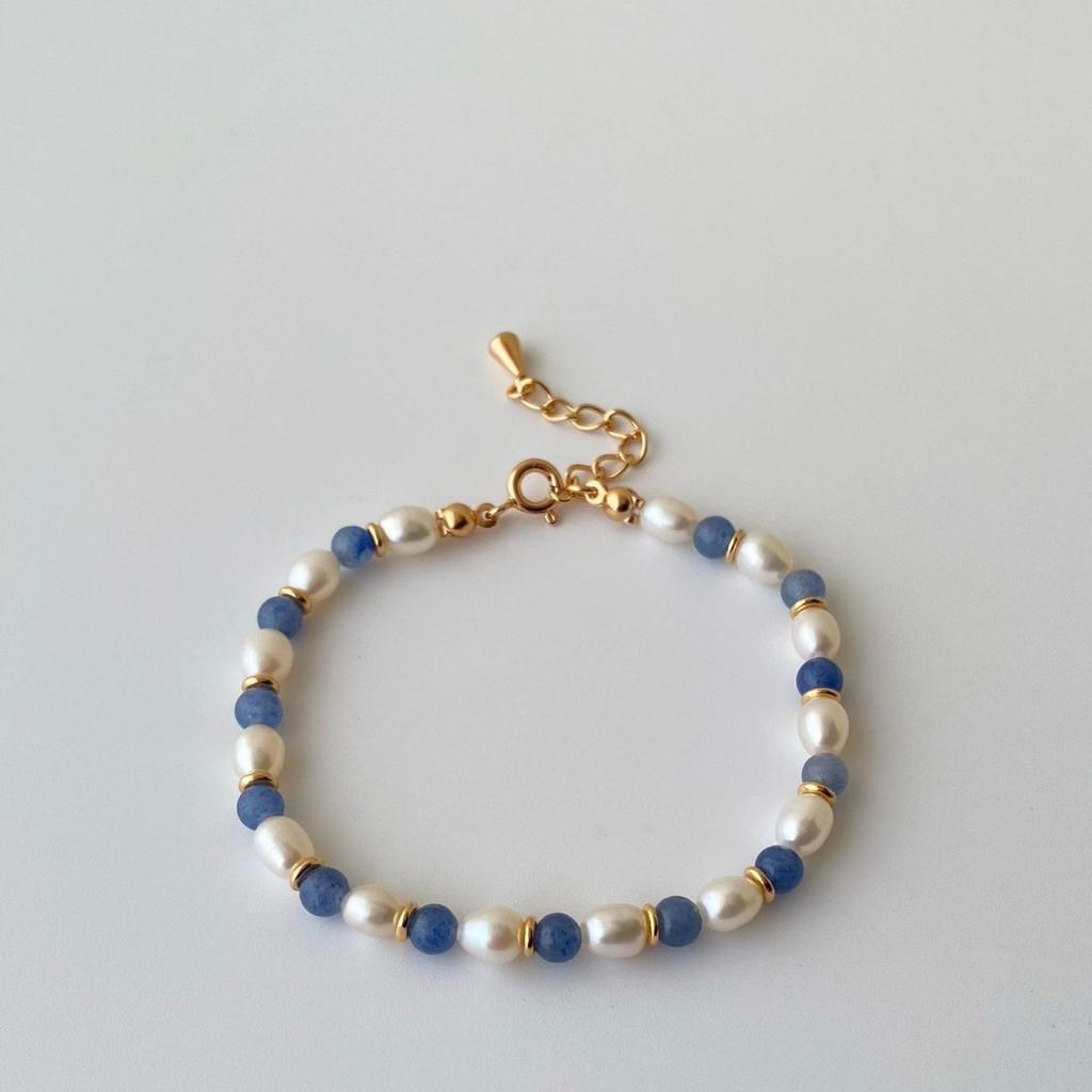Blue Blue Healing Pearl Bracelet Premium Design Romantic Fashion Jewelry Bracelet Small Fresh