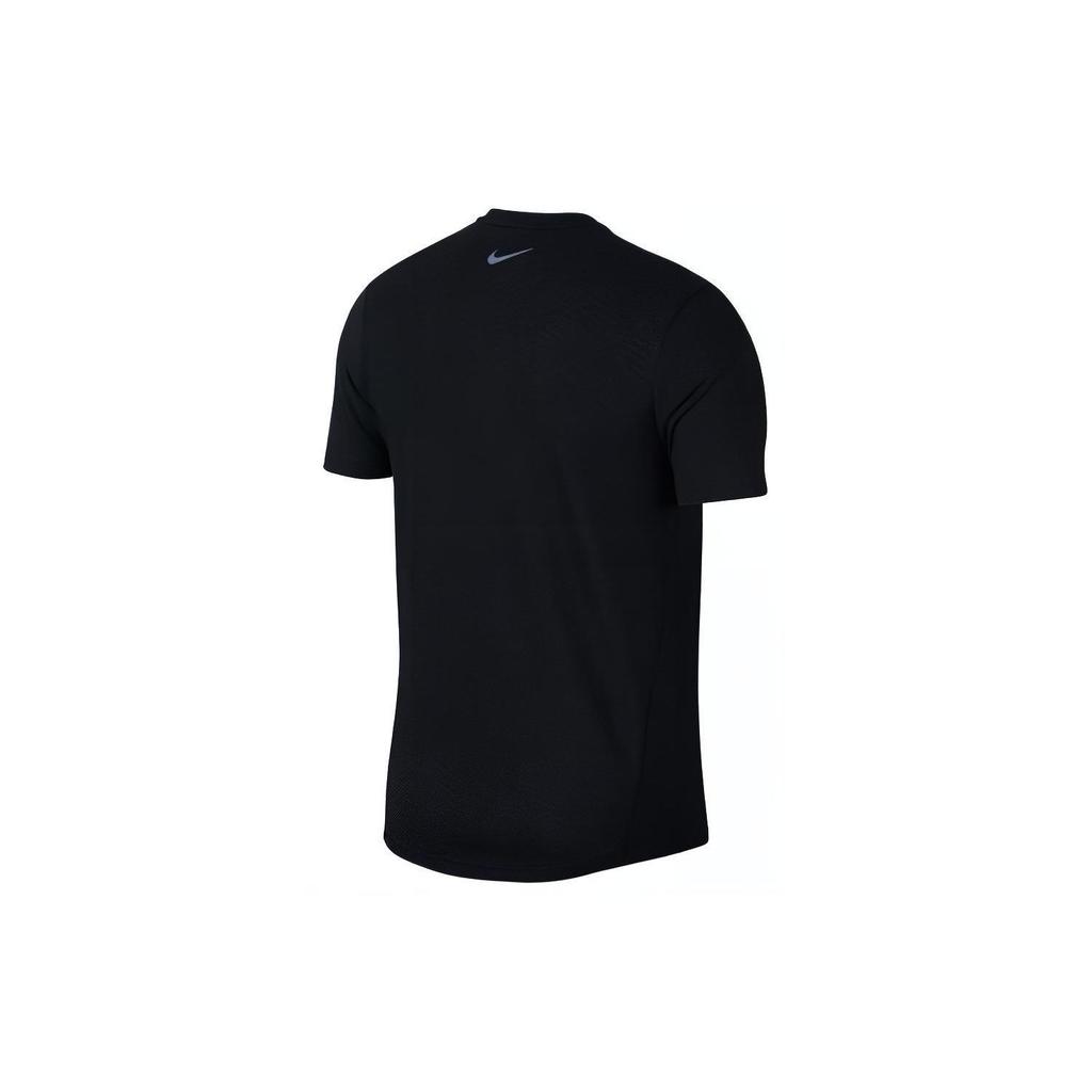 Nike Solid Color Logo Crew Neck Casual Short Sleeve T-Shirt Men Tops Black 892814-010