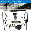 car-Styling 5D Carbon Fiber Car Interior Center Console Color Change Molding Stickers Decals For Benz S class W222 2014-