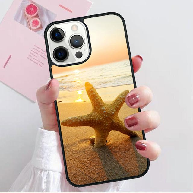 Summer Beach Love Coque Shell For iPhone 17 Air 15 16 14 13 12 Pro Max 11 Pro Max Plus Phone Case Cover