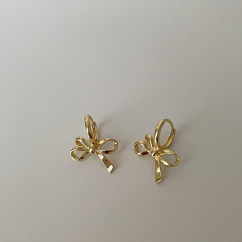 Cercei pentru ureche, cu arc de metal, cu design, pentru femei, simpli, rafinați, nișă, personalitate unică, temperament, modă